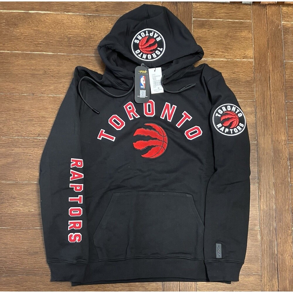 Men’s Pro Standard Size M Toronto Raptors Black Hoodie Sweatshirt NWT NBA